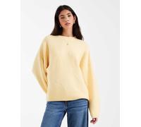 Vero Moda - Maglione morbido con scollo a O giallo oro XL