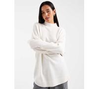 Vero Moda - Maglione oversize color crema con scollo a imbuto-Bianco XS