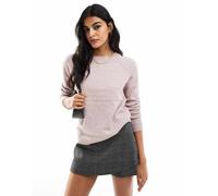 Vero Moda - Maglione rosa cipria mélange con scollo rotondo XS