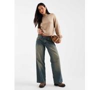 Vero Moda - Maglione rosa mélange con maniche voluminose e scollo a imbuto-Neutro XXS