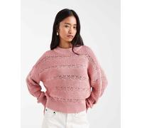 Vero Moda - Maglione traforato rosa L