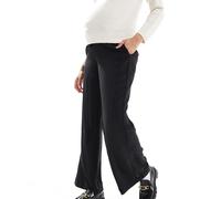 Vero Moda Maternity - Pantaloni sartoriali taglio comodo neri-Nero XL