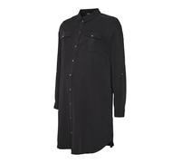 Vero Moda Maternity Vmmsigga LS Short Dress Blck Ga Noos, Nero, XL