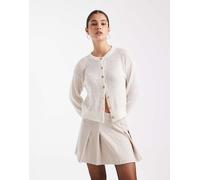 Vero Moda - Minigonna a pieghe color crema-Bianco 2XL
