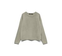 VERO MODA Neck Vmsaba Roll LS Ga Noos-Pullover con Scollo Rotondo, Abbey Stone, M Donna
