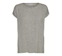 Vero Moda NOS Donna Vmava Plain Ss Top Ga Noos T-shirt Not Applicable, Grigio (Light Grey Melange Light Grey Melange), 40 (Taglia Produttore: X-Small)