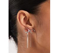 Vero Moda - Orecchini argentati con fiocchi-Argento One Size