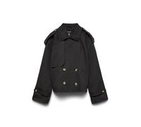 VERO MODA Vmchloe Noos-Trench Corto, Nero, XL Donna