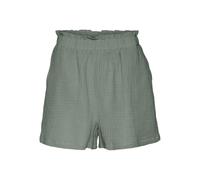 VERO MODA Pantaloncini Donna con Elastico e Tessuto Crepe Paperbag