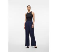 Vero Moda - Pantaloni a fondo ampio color cielo notturno-Blu S