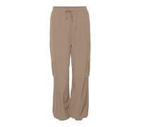 VERO MODA Pantaloni da Donna Vmkimberly HW Cargo Noos, Visone Argenteo, (S) W x 32L