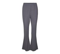 VERO MODA Vmliva HW Flared Pant Noos Pantaloni in Tessuto, Gessato Grigio, XS x 30L Donna