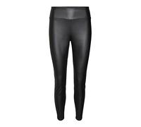 VERO MODA Vmsuella Jade HW Coated Legging Noos Pantaloni in Similpelle, Nero, S Donna