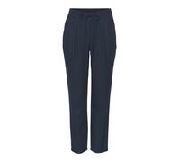VERO MODA Pantaloni in Lino Casual da Donna Pants Femminili con Taglio Comodo Cotone Linen Trousers, Colore:Blu-2, Taglia:M