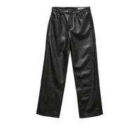 VERO MODA Pantaloni da Donna Effetto Pelle VMTESSA Pantaloni a Vita Alta, Nero, 31W x 32L