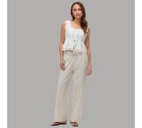 Vero Moda - Pantaloni sartoriali a fondo ampio color pietra con coulisse in vita in coordinato-Neutro S
