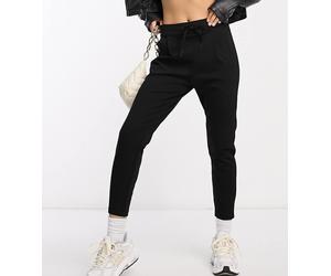 Vero Moda Petite - Joggers affusolati neri allacciati in vita-Nero L