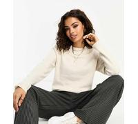Vero Moda Petite - Maglione con scollo rotondo color crema-Bianco M