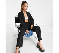 Vero Moda Petite - Pantaloni a sigaretta sartoriali neri in coordinato-Nero S