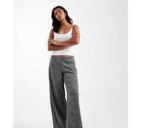 Vero Moda Petite - Pantaloni ampi color sale e pepe mélange-Nero 2XS