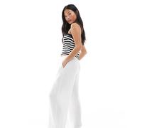 Vero Moda Linn Petite High Waist Pants Bianco M Donna