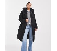 Vero Moda Petite - Piumino taglio lungo 2 in 1 nero con maniche rimovibili M