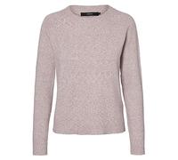Vero Moda Petite - Maglione rosa cipria mélange con scollo rotondo XS