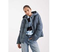 Vero Moda - Piumino corto color grigio tempesta con zip nascosta XL