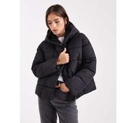 Vero Moda - Piumino corto nero con zip nascosta XL