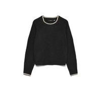 VERO MODA Pullover da Donna Vmaquarius LS O-Neck Raglan BF, Nero, L, Nero, L