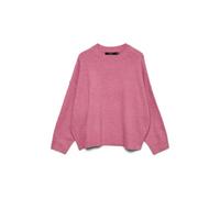 Vero Moda Maglione Vmboom LS O-Neck Noos – morbido, scollo a O, Rosa Cosmo XS