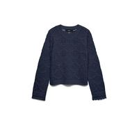 VERO MODA Pullover da Donna Vmsusana LS O-Neck, Blu Navy, S