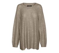 VERO MODA Pullover 'LEILANI' cioccolato / argento Donna VERO MODA L cioccolato / argento