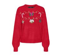 VERO MODA Pullover marrone / verde / rosso / bianco Donna VERO MODA XS marrone / verde / rosso / bianco
