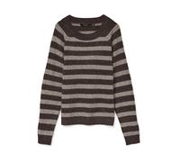 Vero Moda Vmdoffy LS O-Neck Blouse Ga Noos, Torta al Cioccolato, XS