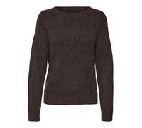 VERO MODA Vmdoffy LS O-Neck Blouse Ga Noos Maglione, Torta al Cioccolato, Dettaglio: Nero Melange, M Donna