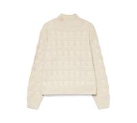 Vero Moda maglia dolcevita a trecce melange panna M