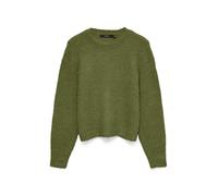 VERO MODA Pullover 'VMNovah' verde scuro Donna - Abbigliamento - Taglie comode - Pullover e cardigan - Pullover VERO MODA XL