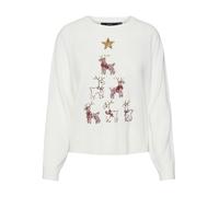 VERO MODA Pullover 'VMORNAMENTS/PYRAMIDE' marrone / grigio / bianco Donna VERO MODA S marrone / grigio / bianco
