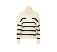 Vero Moda Maglione Con Mezza Zip Saba Stripe