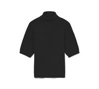 VERO MODA Roll Neck Vmmarina Noos-Pullover con Collo a 2/4, Nero, S Donna