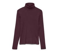 VERO MODA Rollnecktop Vmchloe LS Ga Jrs Noos-Maglia a Collo Alto, Winetasting, XS Donna