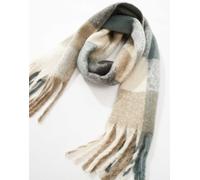 Vero Moda - Sciarpa bouclé morbida neutra a quadri-Neutro One Size