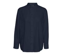 VERO MODA Shirt Vmlinn LS-Maglietta Wvn Noos, Blazer Blu Marine, M Donna