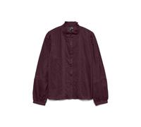 VERO MODA Shirt Vmtrine LS Camicia Wvn Ga Noos, Vino, L Donna