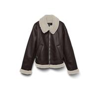 VERO MODA Short Jacket Vmvirginia Boo-Giacca Corta, Torta al Cioccolato, x_s Donna