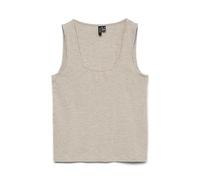 VERO MODA Short Tank Top Vmkylie Jrs Noos-Canottiera Corta, Chiaro Grigio Melange, M Donna