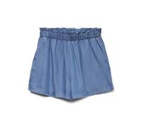 VERO MODA Vmharper HR Pull On Frill Shots Pantaloncini, Media Blu Denim, XS Donna