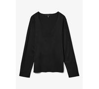 Vero Moda Silje Ls V-neck Pullover Nero - Taglia XS Abbigliamento Donna