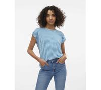Vero Moda - T-shirt oversize a righe blu L